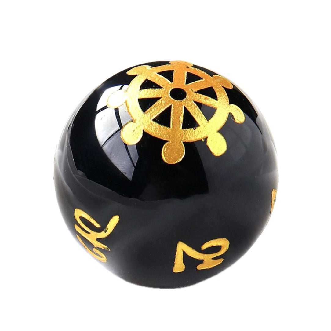 Sfera Feng Shui in Ossidiana nera Pietra Naturale - Proprietà protettive e purificanti - Cristalloterapia | Scopri su Clorophilla Shop
