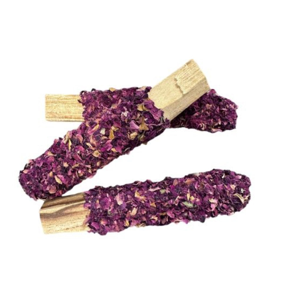 Bastoncino Legno di Palo Santo con Rosa Peruviana - Fumigazione Purificante | Scopri su Clorophilla Shop