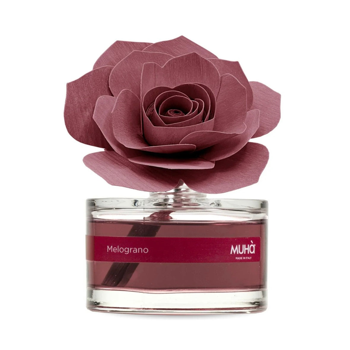 MUHÀ Rose Diffuser Profumatore ambiente con rosa - Melograno | Scopri su Clorophilla Shop
