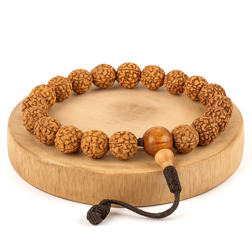 BRACCIALE IN RUDRAKSHA - Protezione e connessione interiore | Scopri su Clorophilla Shop