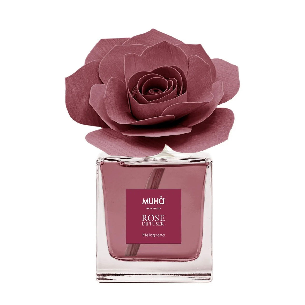 MUHÀ Rose Diffuser Profumatore ambiente con rosa - Melograno | Scopri su Clorophilla Shop