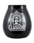 Guarani Gourd Mate Calabaza in ceramica - Coppa per Yerba Mate nera 350ml | Scopri su Clorophilla Shop