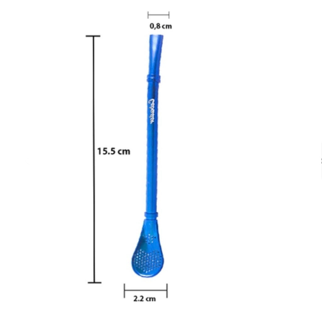 BOMBILLA GRINGO TRIFFLE IN ACCIAIO INOX - Colore blu | Scopri su Clorophilla Shop