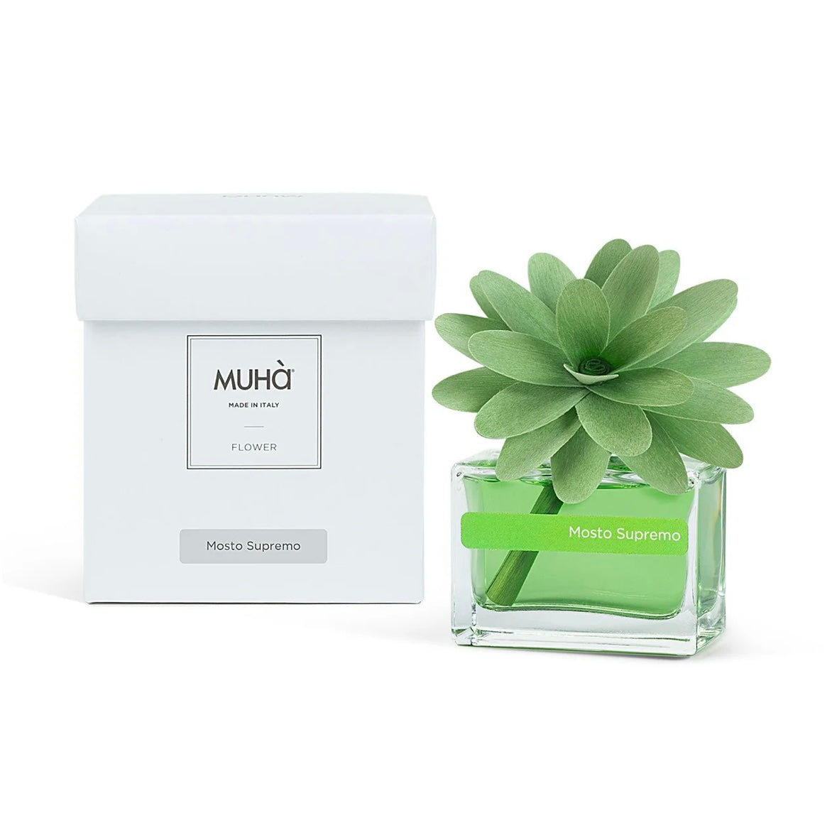 MUHÀ Flower Diffuser Profumatore d'ambiente con fiore - Mosto Supremo | Scopri su Clorophilla Shop