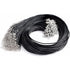 Cordino cerato per collane con chiusura a moschettone - colore nero | Scopri su Clorophilla Shop