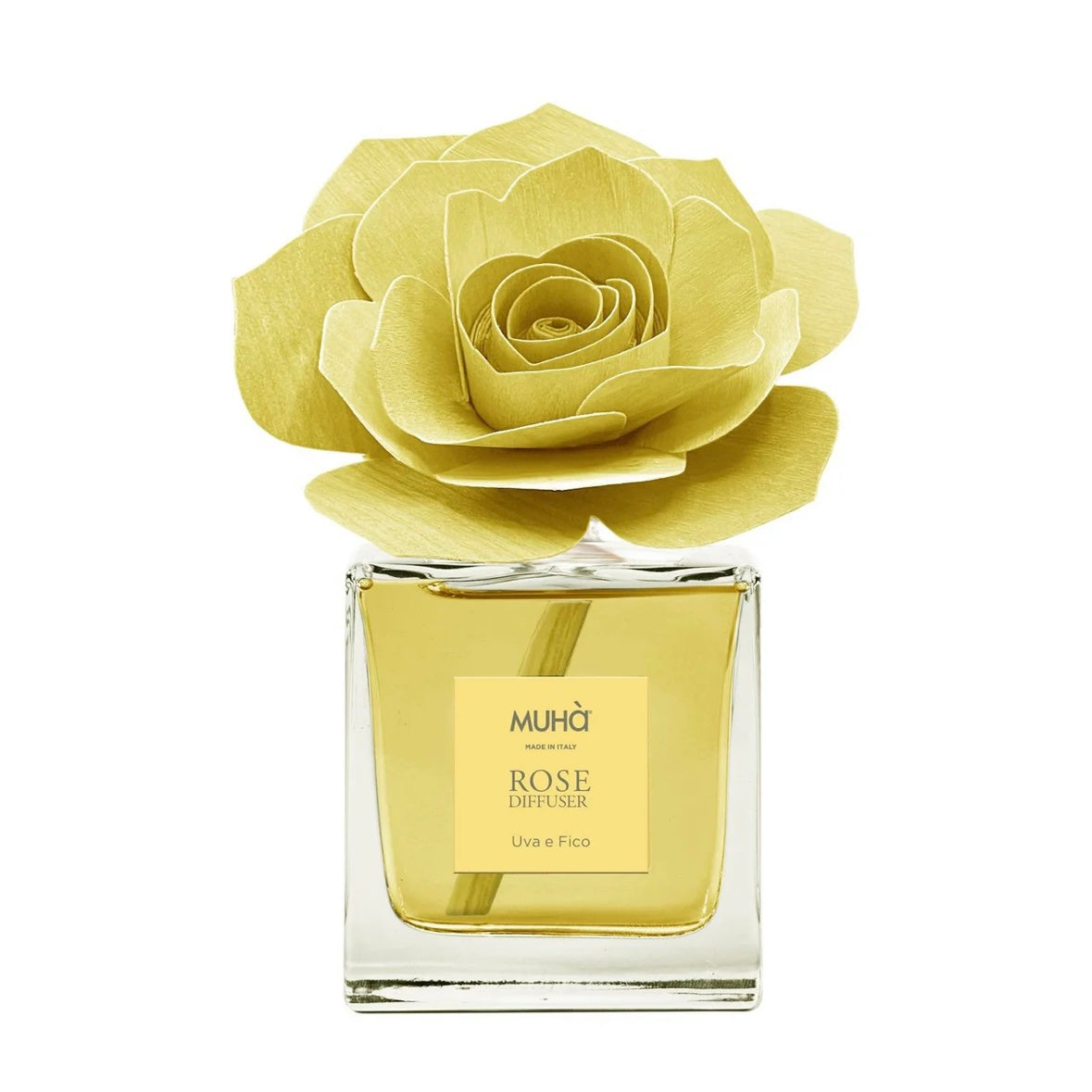 MUHÀ Rose Diffuser Profumatore ambiente con rosa - Uva e fico | Scopri su Clorophilla Shop