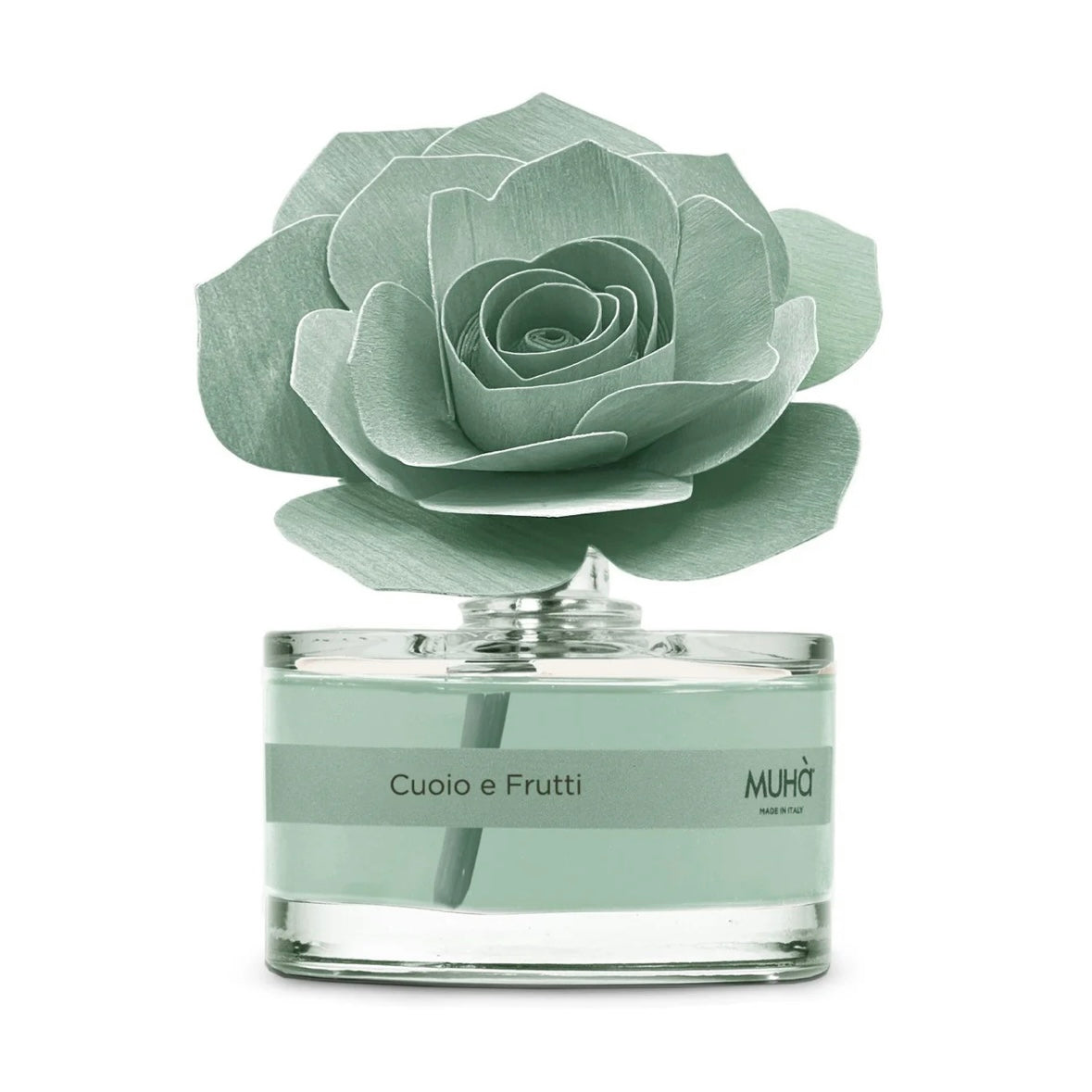 MUHÀ Rose Diffuser Profumatore ambiente con rosa - Cuoio e Frutti | Scopri su Clorophilla Shop