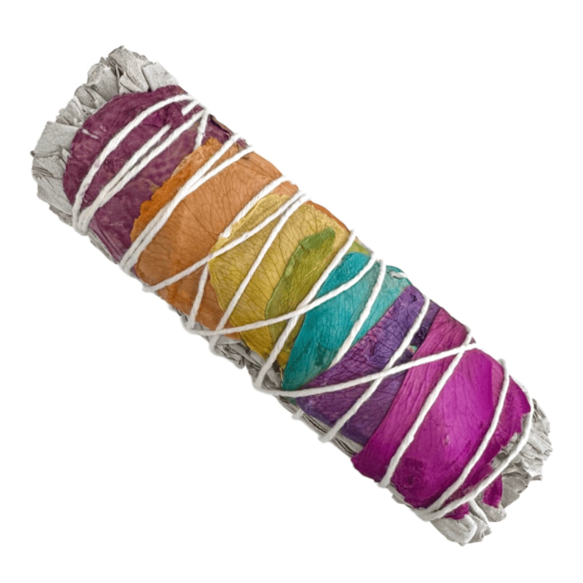 Smudge di Salvia Bianca Californiana e Petali di Rosa 7 Chakra Incenso 100% Naturale - 25/30g | Scopri su Clorophilla Shop