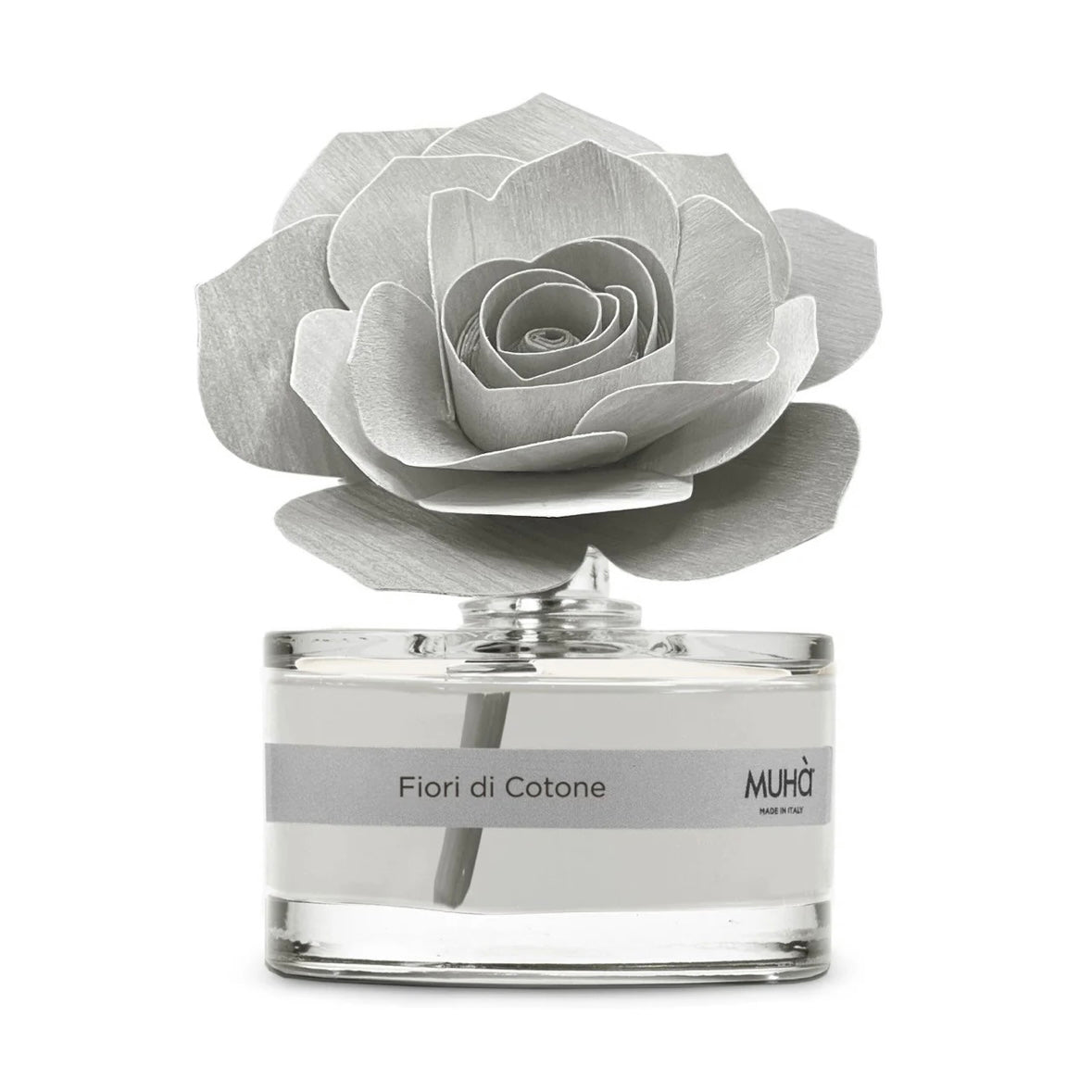 MUHÀ Rose Diffuser Profumatore ambiente con rosa - Fiori di cotone | Scopri su Clorophilla Shop