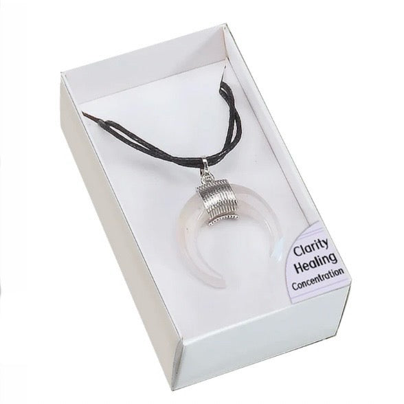 Collana amuleto Cristallo di Rocca - Guarigione, Chiarezza, Concentrazione | Scopri su Clorophilla Shop