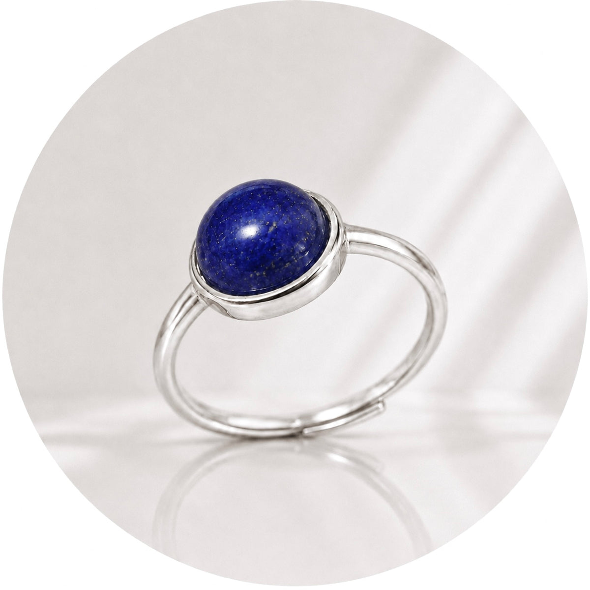 ANELLO CON LAPISLAZZULI IN ARGENTO 925 - Saggezza, comunicazione e intuizione | Scopri su Clorophilla Shop