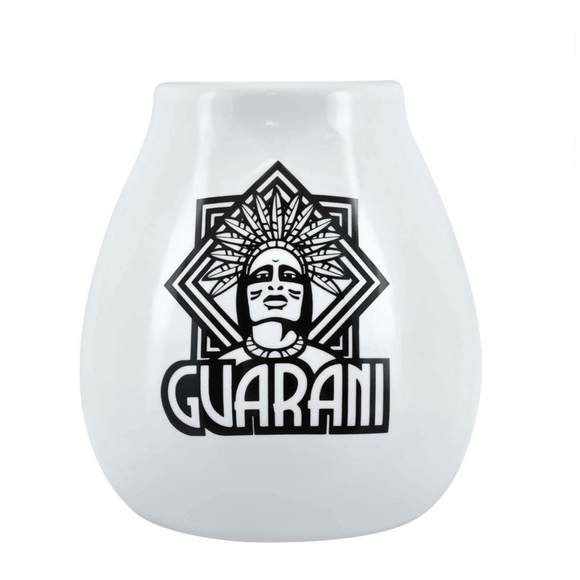 Guarani Mate Calabaza in ceramica - Coppa per Yerba Mate bianca 350ml | Scopri su Clorophilla Shop