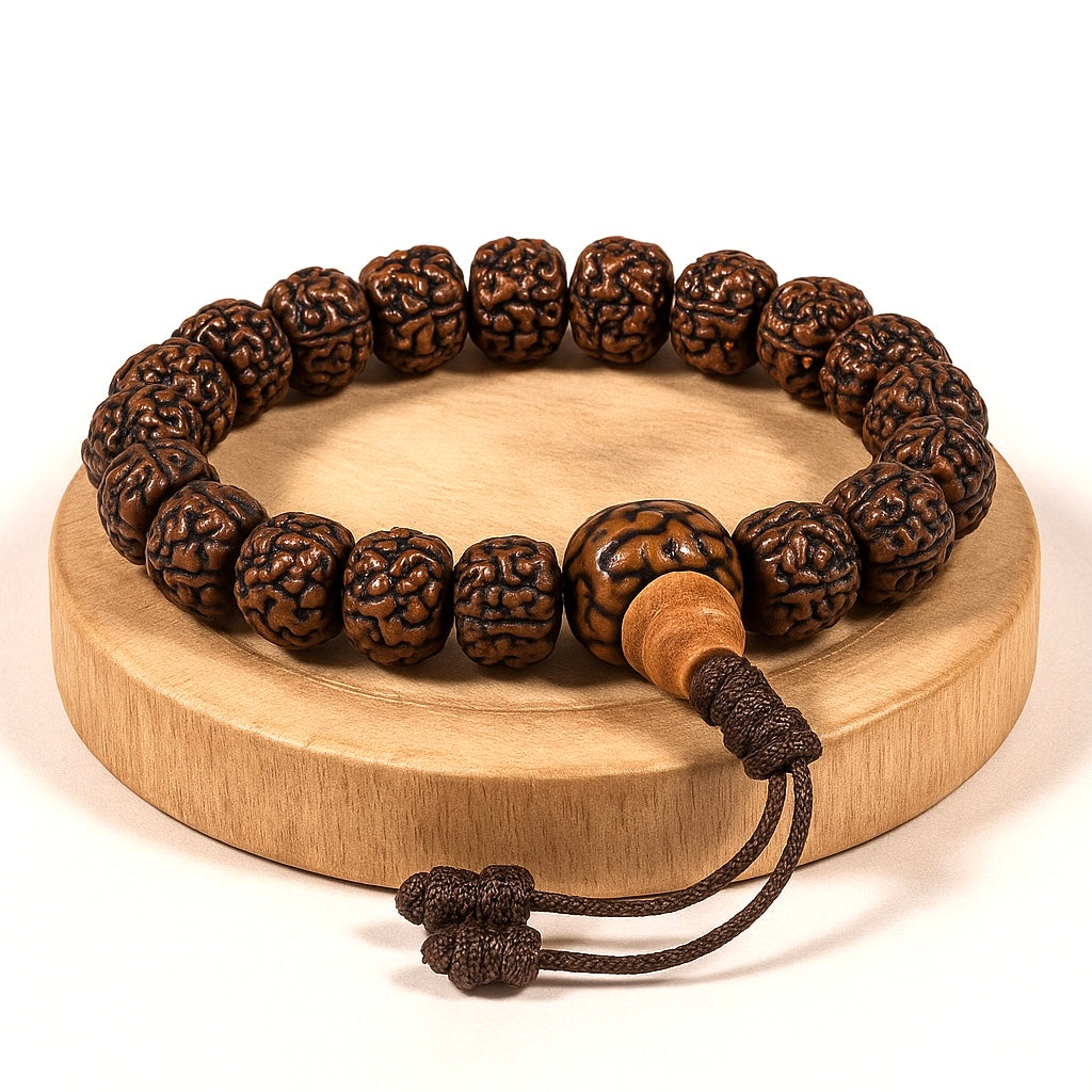 BRACCIALE IN RUDRAKSHA - Protezione e connessione interiore | Scopri su Clorophilla Shop