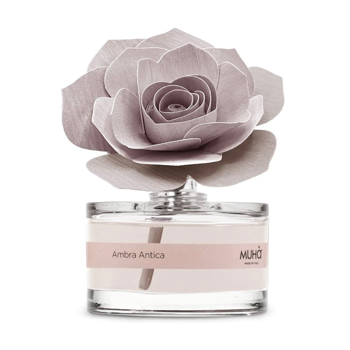 MUHÀ Rose Diffuser Profumatore ambiente con rosa - Ambra antica | Scopri su Clorophilla Shop