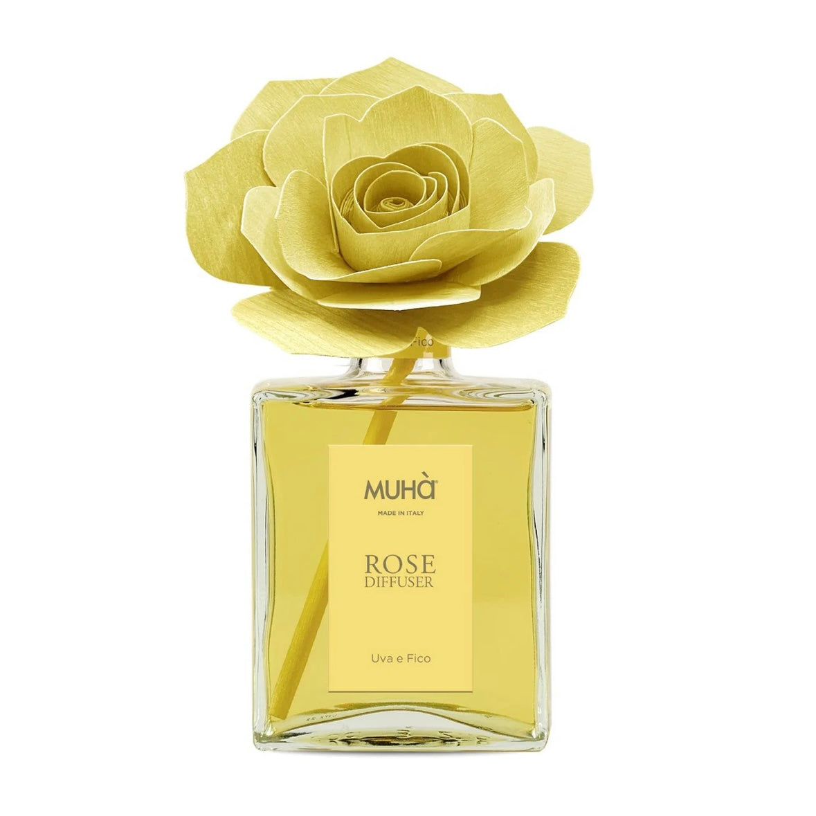 MUHÀ Rose Diffuser Profumatore ambiente con rosa - Uva e fico | Scopri su Clorophilla Shop