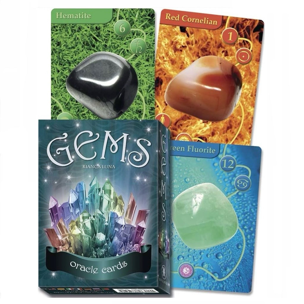 Lo Scarabeo Oracle "Gems" - 32 Carte Oracolo delle Gemme con istruzioni | Scopri su Clorophilla Shop