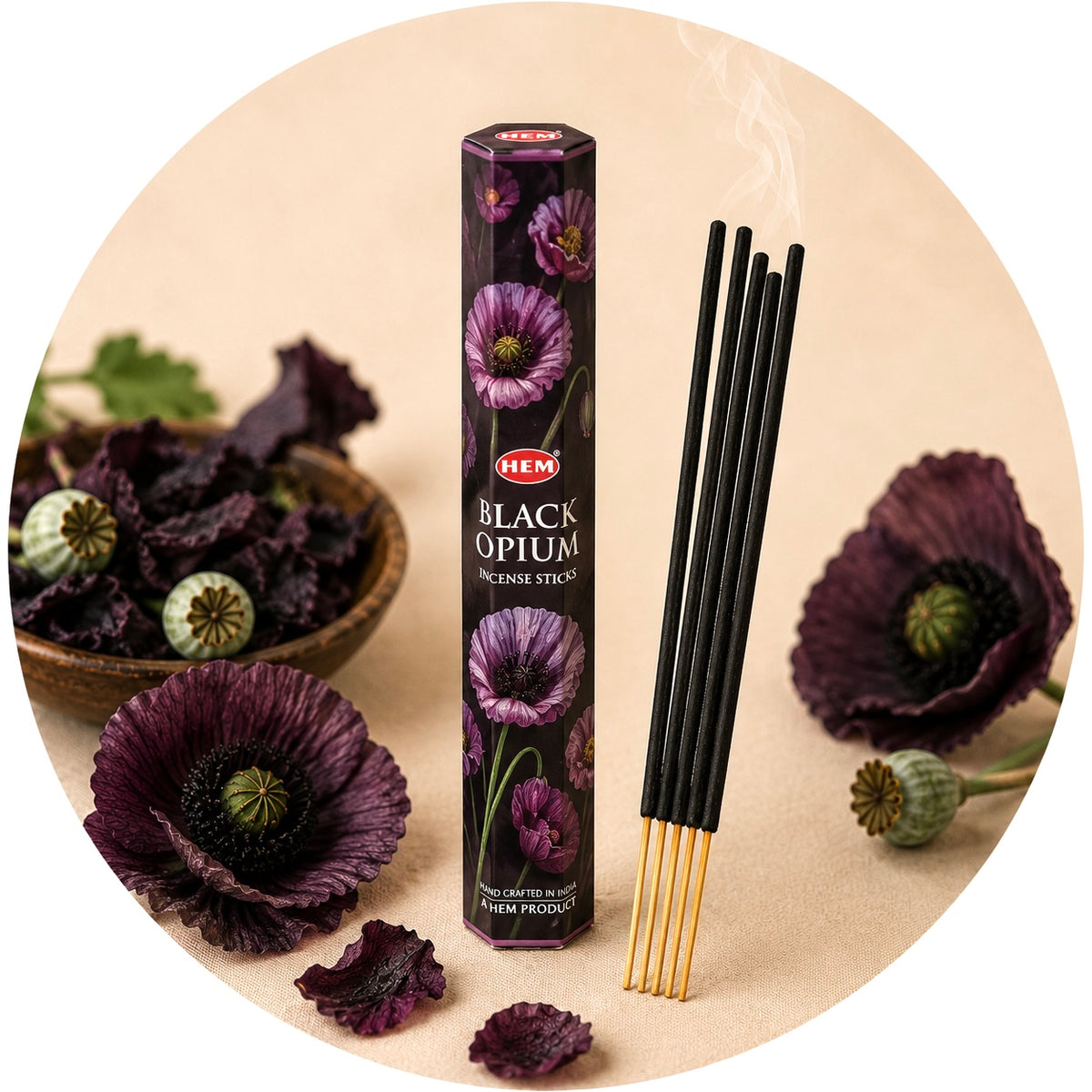 HEM INCENSO IN BASTONCINI - Black opium (Oppio nero) | Scopri su Clorophilla Shop