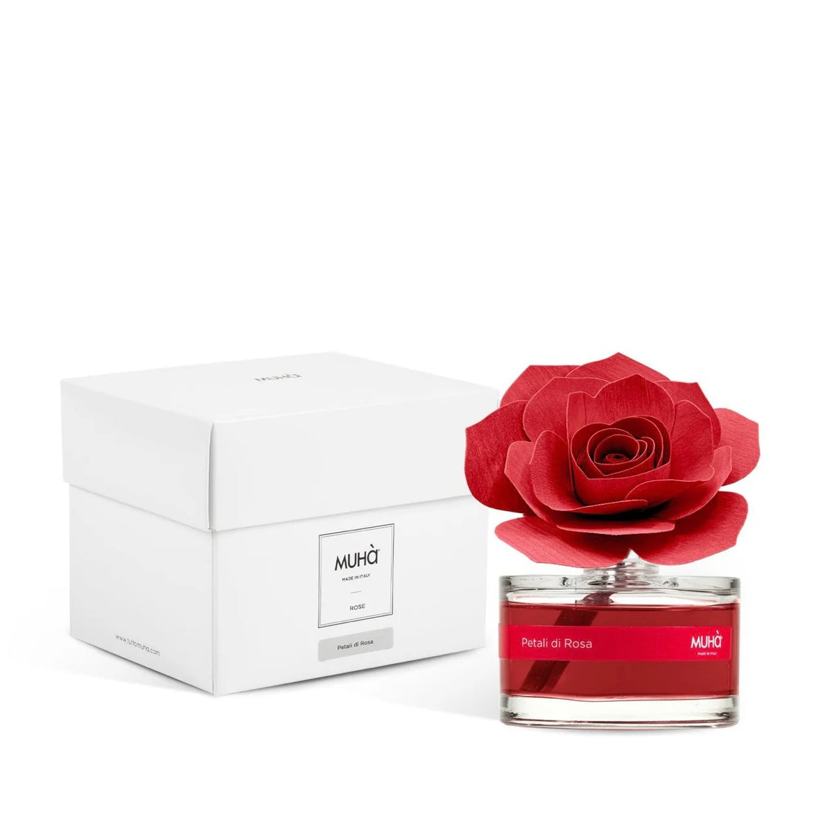 MUHÀ Rose Diffuser Profumatore ambiente con rosa - Petali di rosa | Scopri su Clorophilla Shop