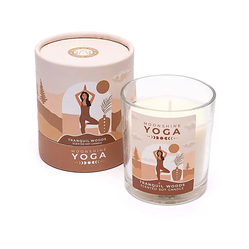 Moonshine Yoga candela in cera di soia - Boschi tranquilli | Scopri su Clorophilla Shop
