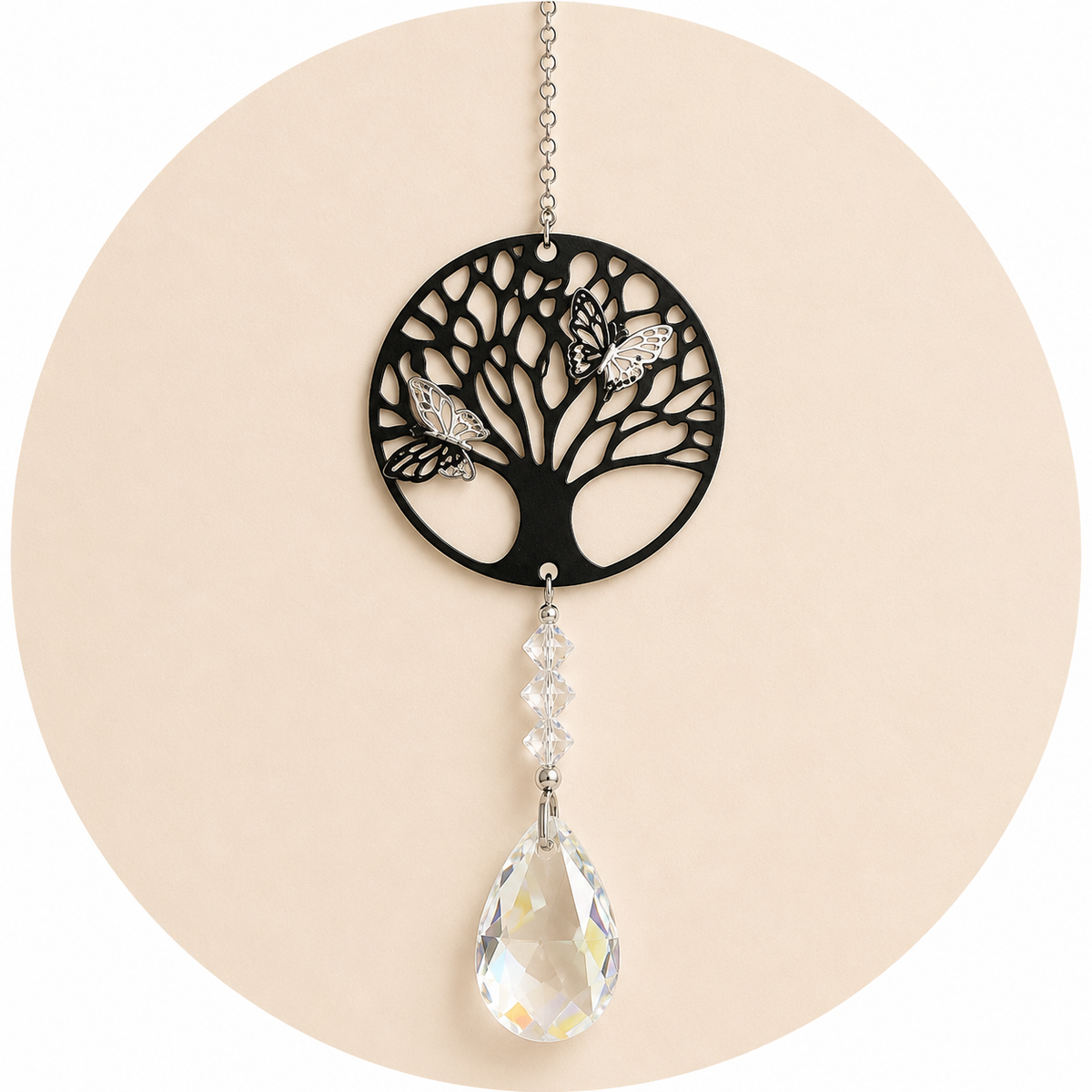 ACCHIAPPASOLE ALBERO DELLA VITA - Goccia in cristallo | Scopri su Clorophilla Shop