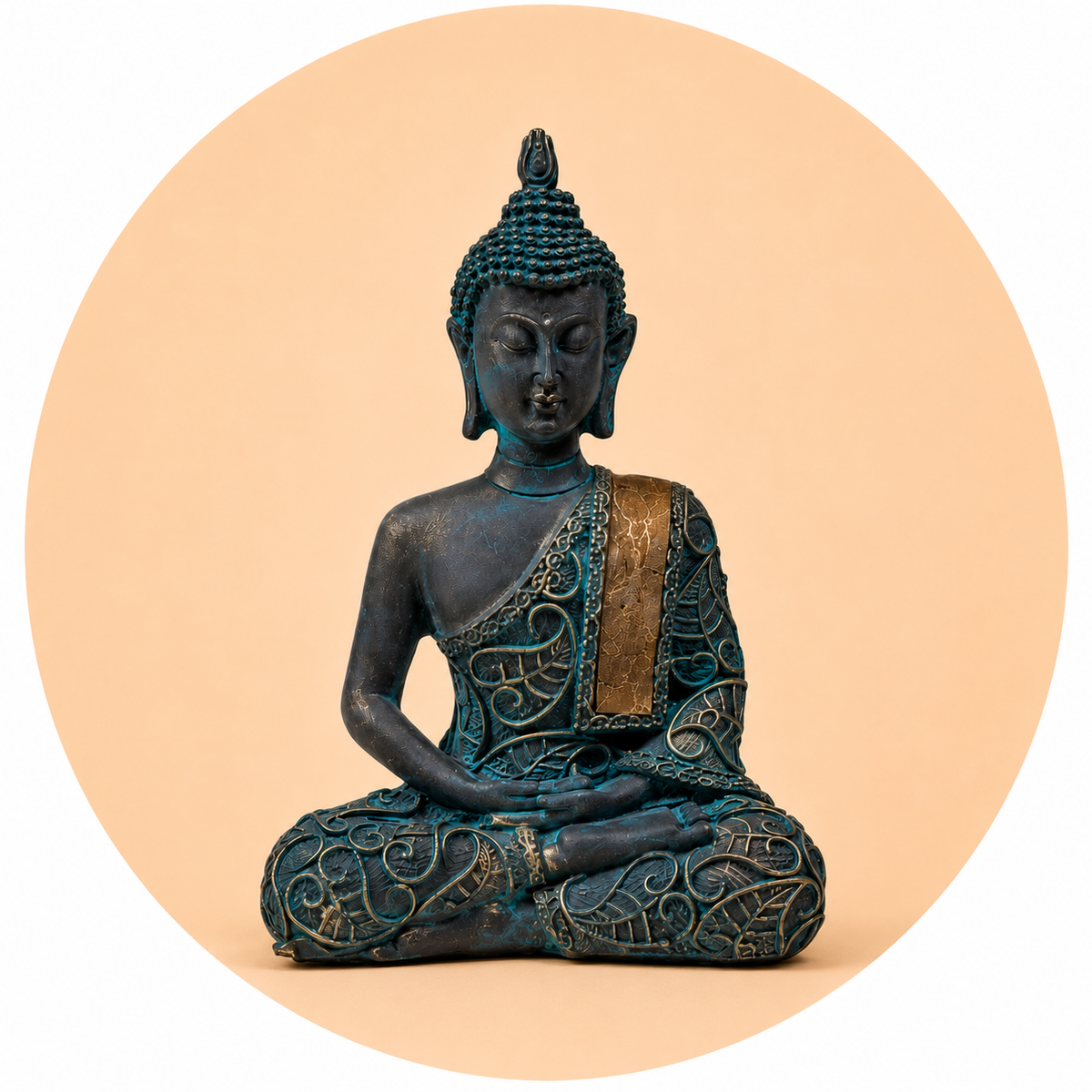 STATUA BUDDHA IN MEDITAZIONE - Stile antico | Scopri su Clorophilla Shop