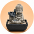 FONTANA D'ACQUA ZEN BUDDHA PICCOLO - Luce led integrata | Scopri su Clorophilla Shop