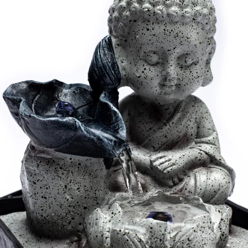 FONTANA D'ACQUA ZEN BUDDHA PICCOLO - Luce led integrata | Scopri su Clorophilla Shop
