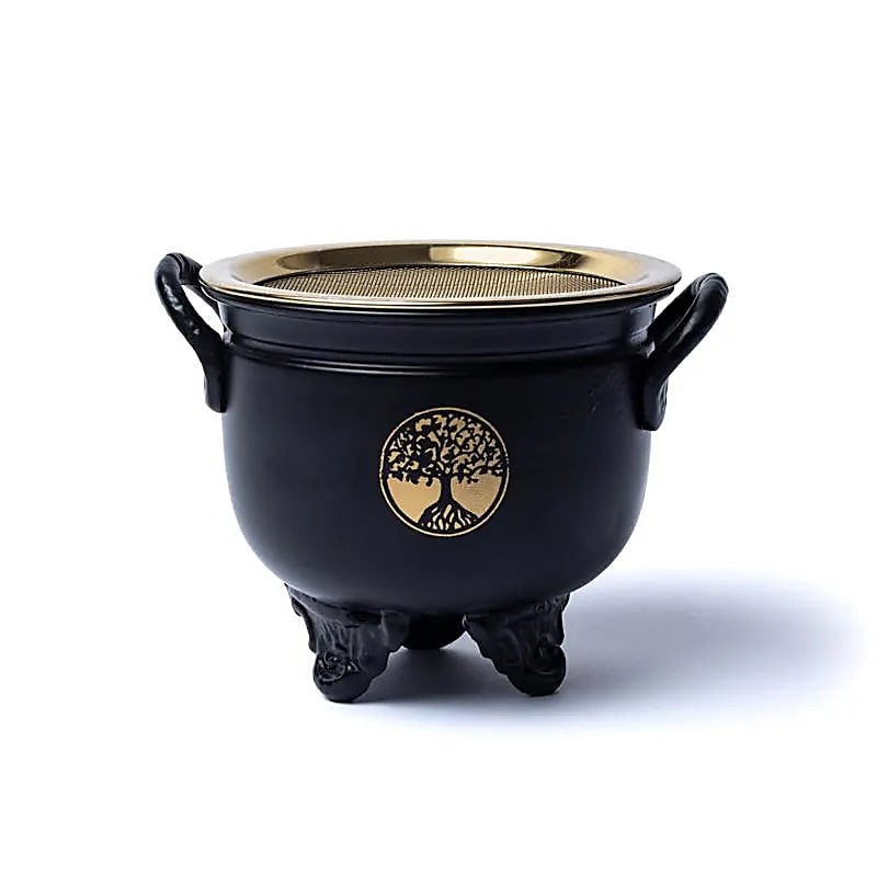 Calderone con Albero della vita - Bruciaincenso con setaccio | Scopri su Clorophilla Shop