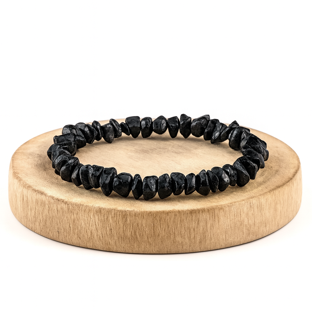 BRACCIALE SCAGLIE TORMALINA NERA - Protezione energie negative | Scopri su Clorophilla Shop