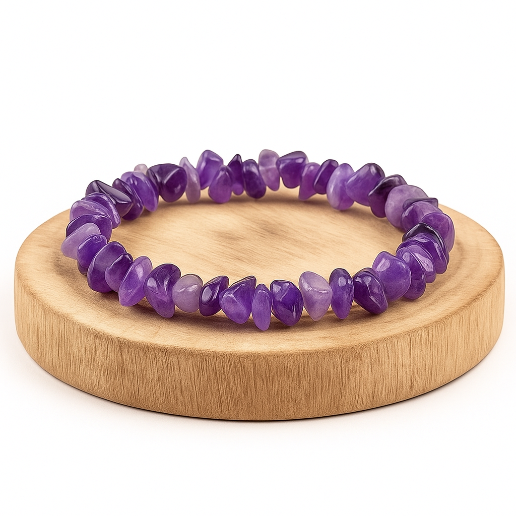 BRACCIALE SCAGLIE IN AMETISTA - Calma e rilassamento | Scopri su Clorophilla Shop