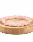 BRACCIALE CHIPS IN QUARZO ROSA - Amore e armonia | Scopri su Clorophilla Shop