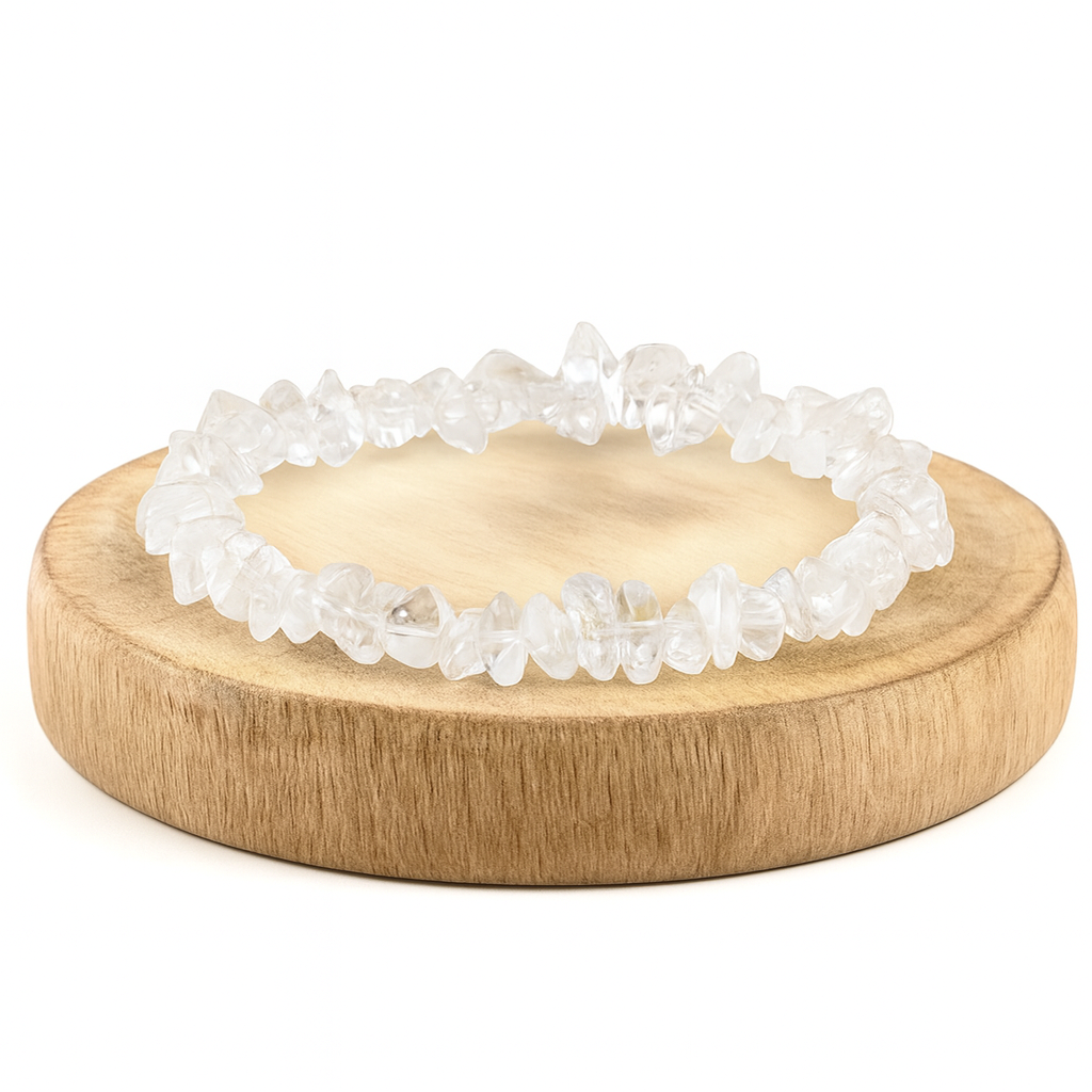 BRACCIALE SCAGLIE IN CRISTALLO DI ROCCA - Chiarezza mentale ed equilibrio | Scopri su Clorophilla Shop