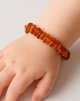 BRACCIALE SCAGLIE IN AMBRA ELASTICO - Energia e protezione - Adulto e bambino | Scopri su Clorophilla Shop