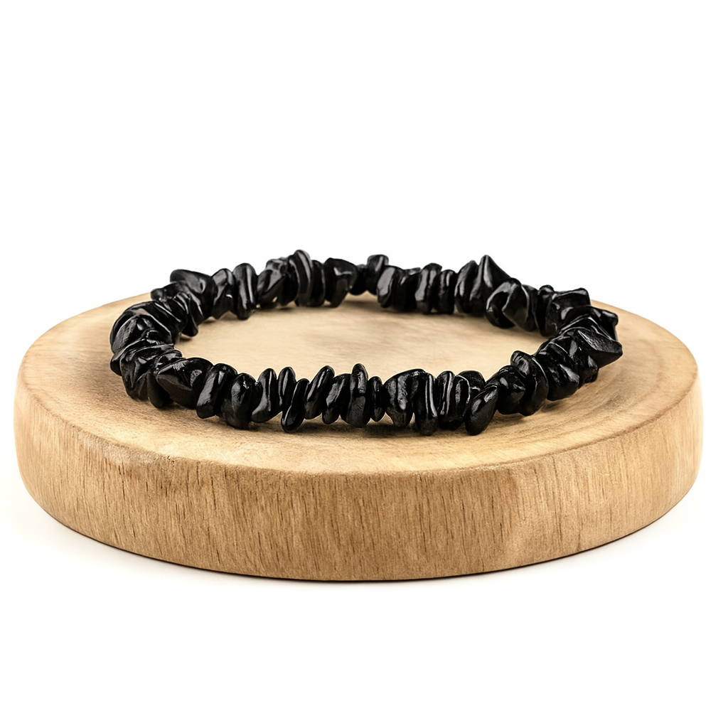 BRACCIALE SCAGLIE IN OSSIDIANA NERA - Scudo Energetico | Scopri su Clorophilla Shop