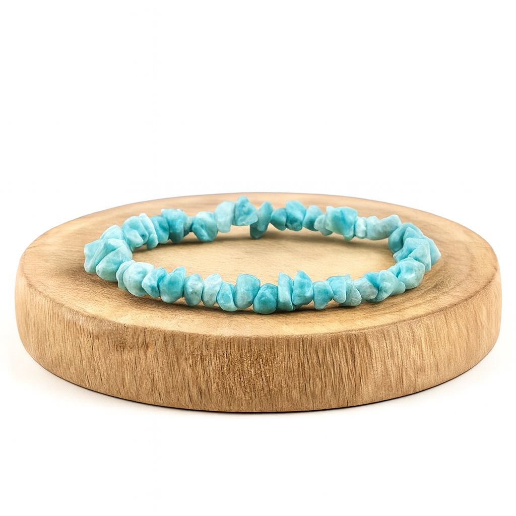 BRACCIALE SCAGLIE IN LARIMAR - Calma e serenità | Scopri su Clorophilla Shop