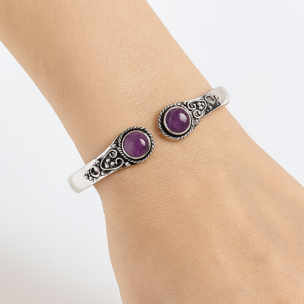 BRACCIALE IN AMETISTA - Calma e rilassamento | Scopri su Clorophilla Shop