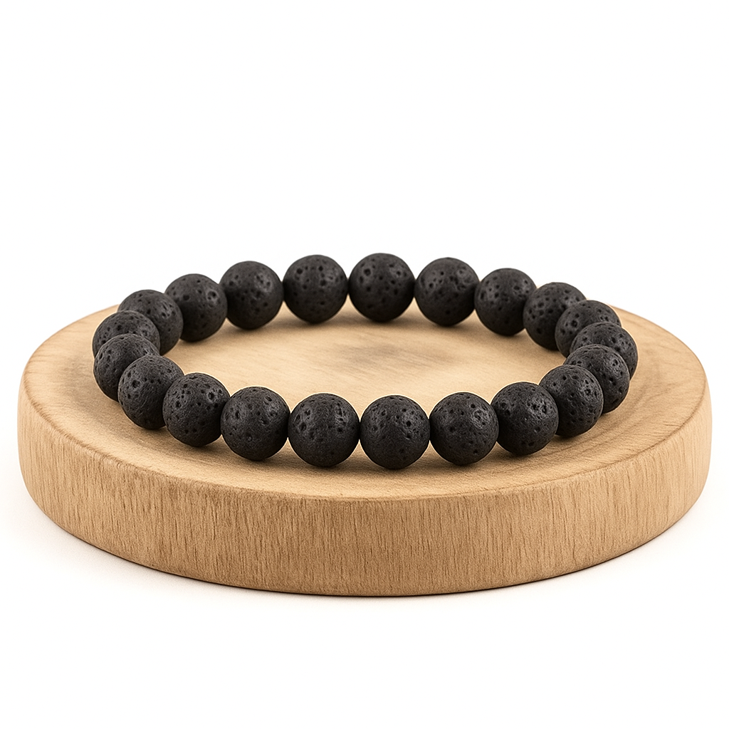 BRACCIALE IN PIETRA LAVICA - Radicamento e stabilità | Scopri su Clorophilla Shop