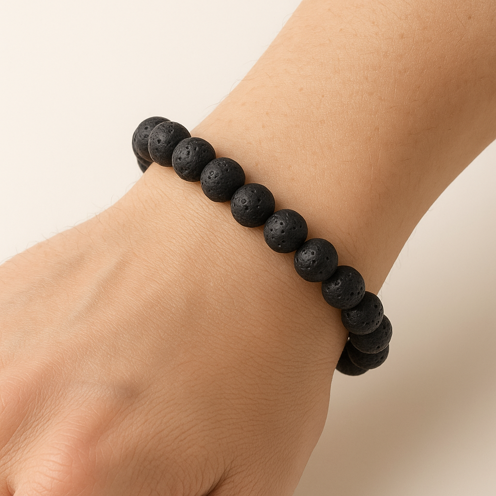BRACCIALE IN PIETRA LAVICA - Radicamento e stabilità | Scopri su Clorophilla Shop