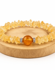 BRACCIALE SCAGLIE IN CITRINO - Abbondanza e prosperità | Scopri su Clorophilla Shop