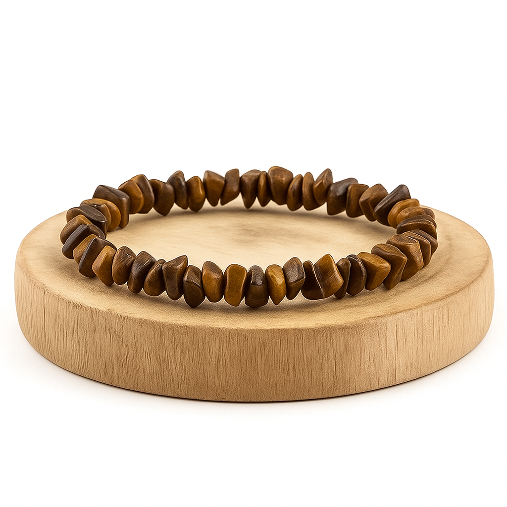 BRACCIALE SCAGLIE IN OCCHIO DI TIGRE - Coraggio, forza e protezione | Scopri su Clorophilla Shop