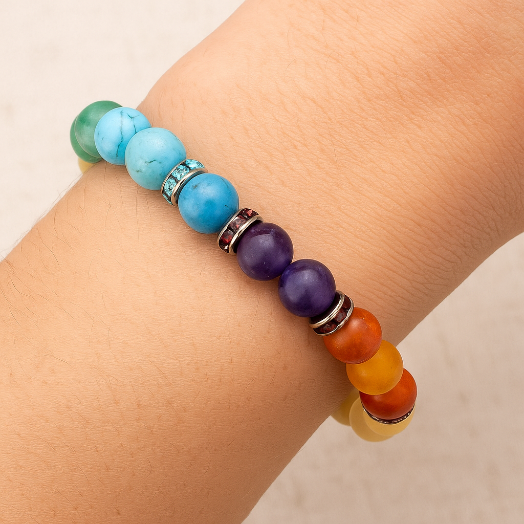 BRACCIALE 7 CHAKRA - Riequilibrio energetico | Scopri su Clorophilla Shop