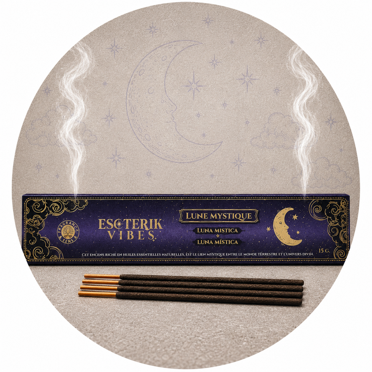 ESOTERIK VIBES INCENSO LUNA MISTICA - Energia cosmica e trasformativa | Scopri su Clorophilla Shop