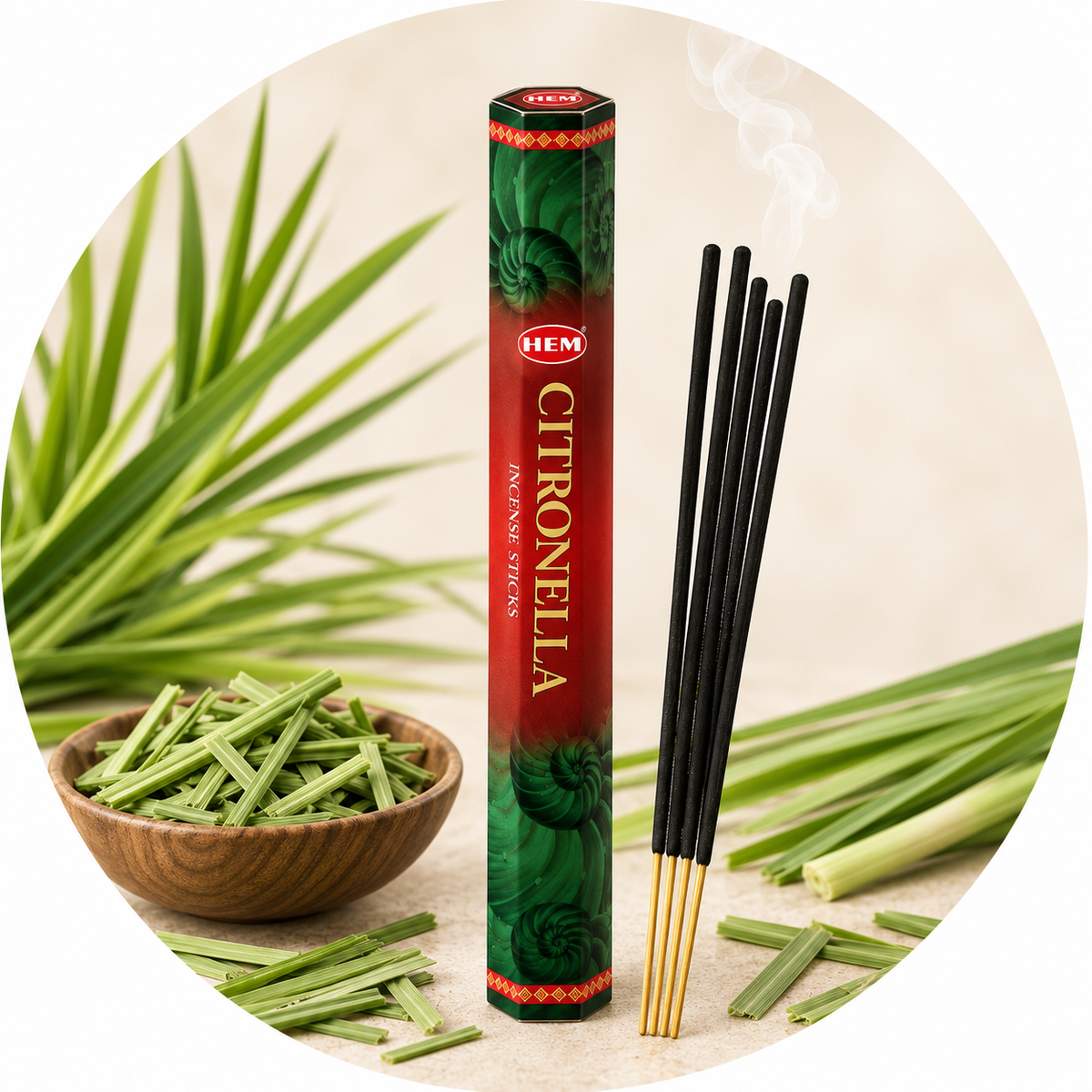 HEM INCENSO IN BASTONCINI - Citronella | Scopri su Clorophilla Shop