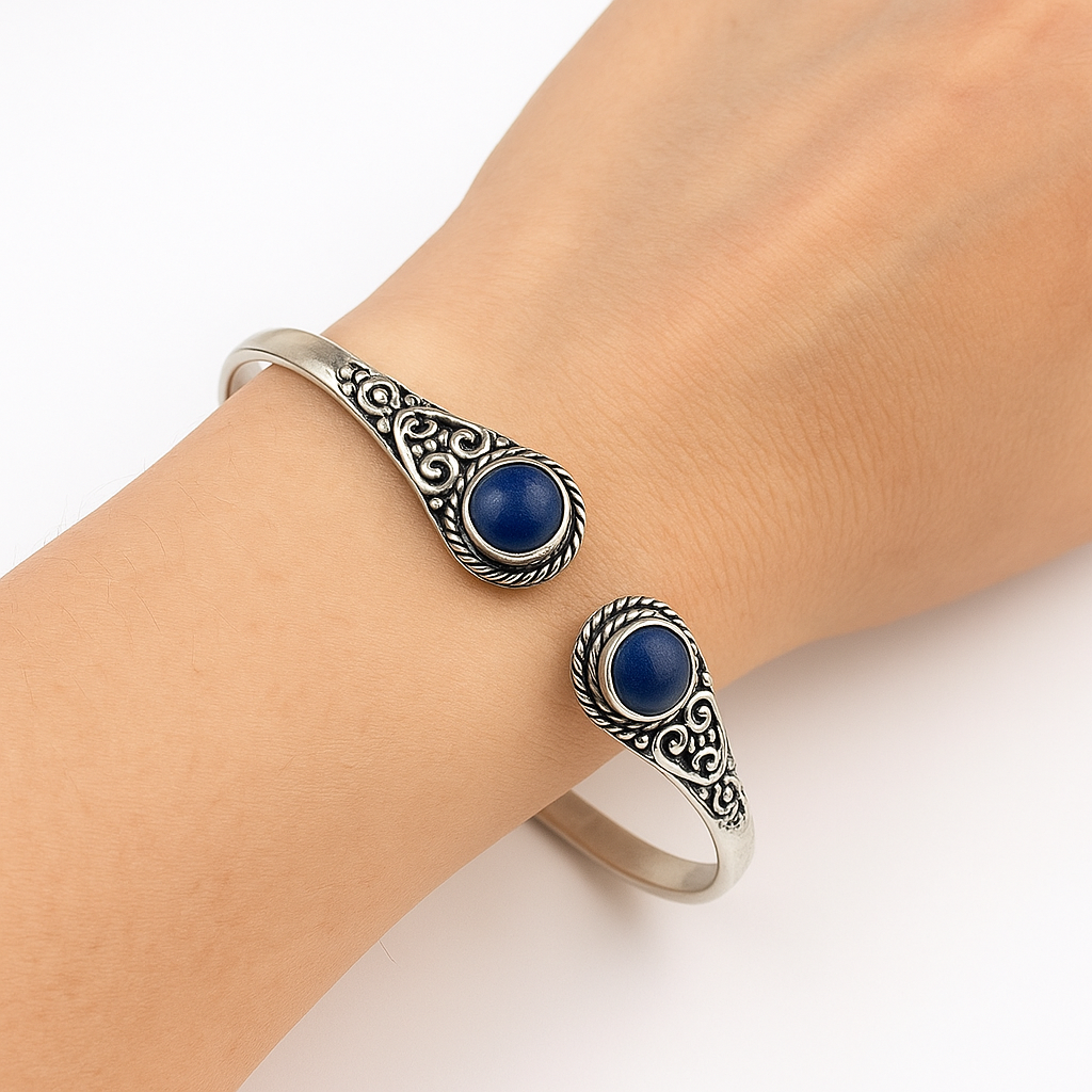 BRACCIALE IN LAPISLAZZULI - Saggezza e creatività | Scopri su Clorophilla Shop