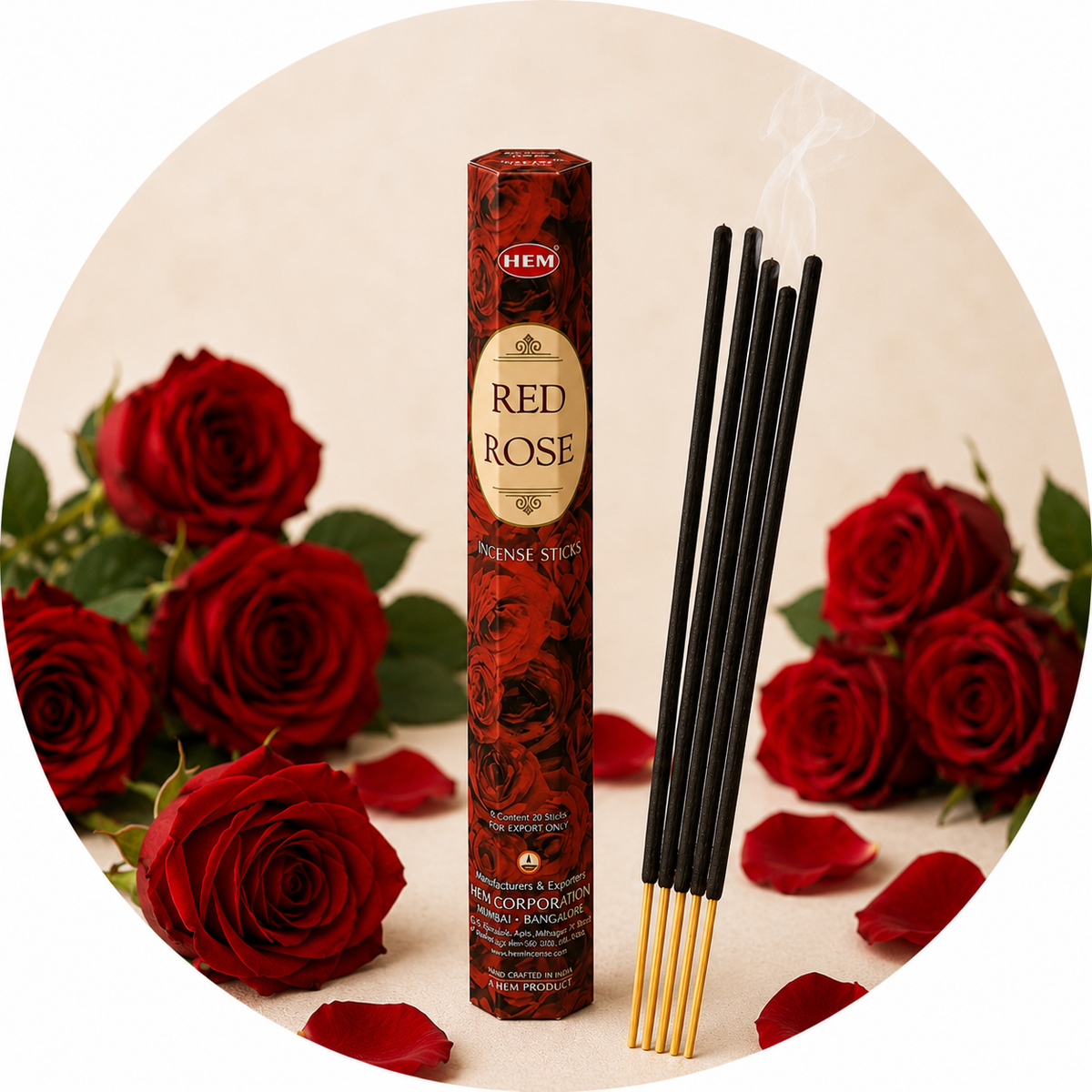 HEM INCENSO IN BASTONCINI - Red Rose | Scopri su Clorophilla Shop