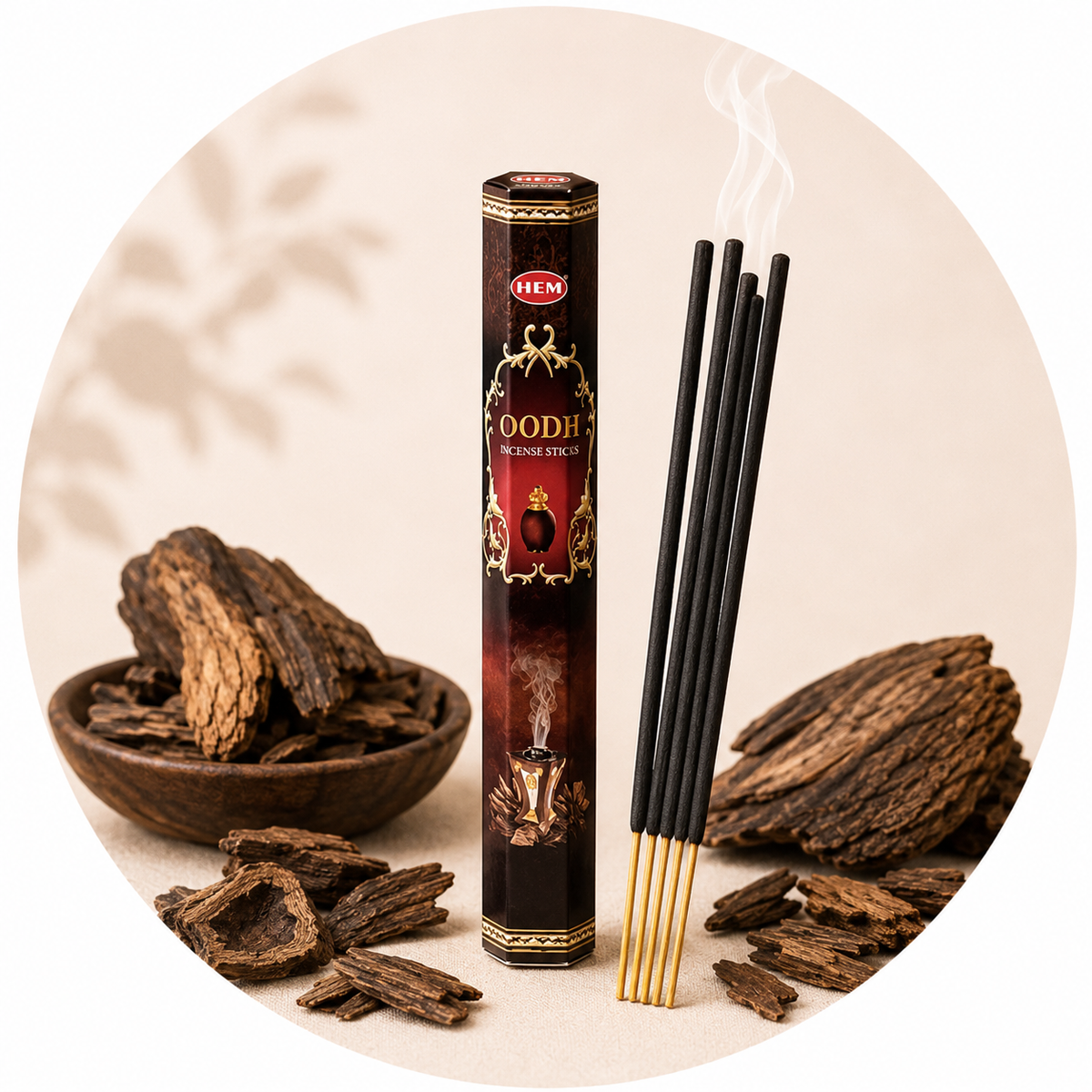 HEM INCENSO IN BASTONCINI - Oodh (Legno di oud) | Scopri su Clorophilla Shop