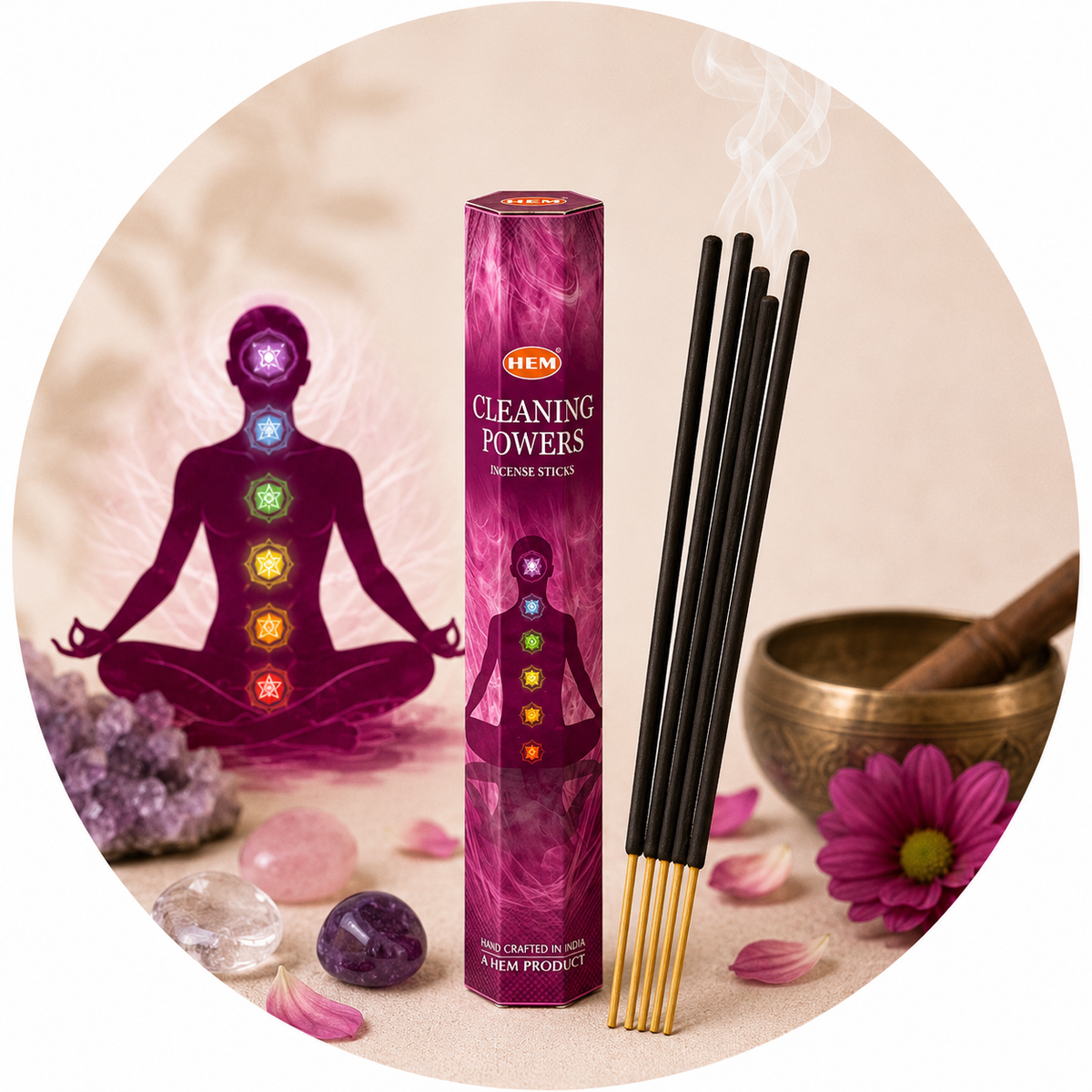 HEM INCENSO IN BASTONCINI - Cleaning powers (Pulizia energetica) | Scopri su Clorophilla Shop