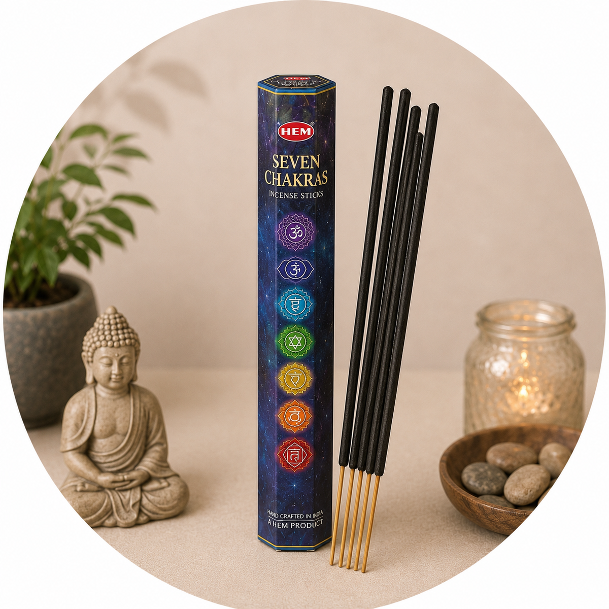 HEM INCENSO IN BASTONCINI - 7 Chakra | Scopri su Clorophilla Shop