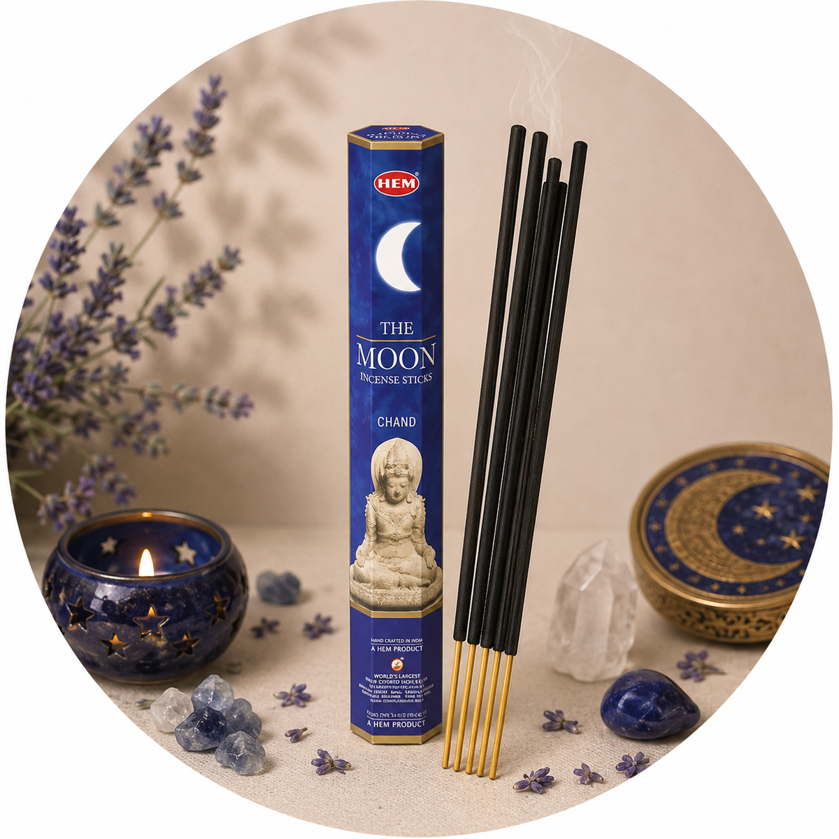 HEM INCENSO IN BASTONCINI - The Moon | Scopri su Clorophilla Shop