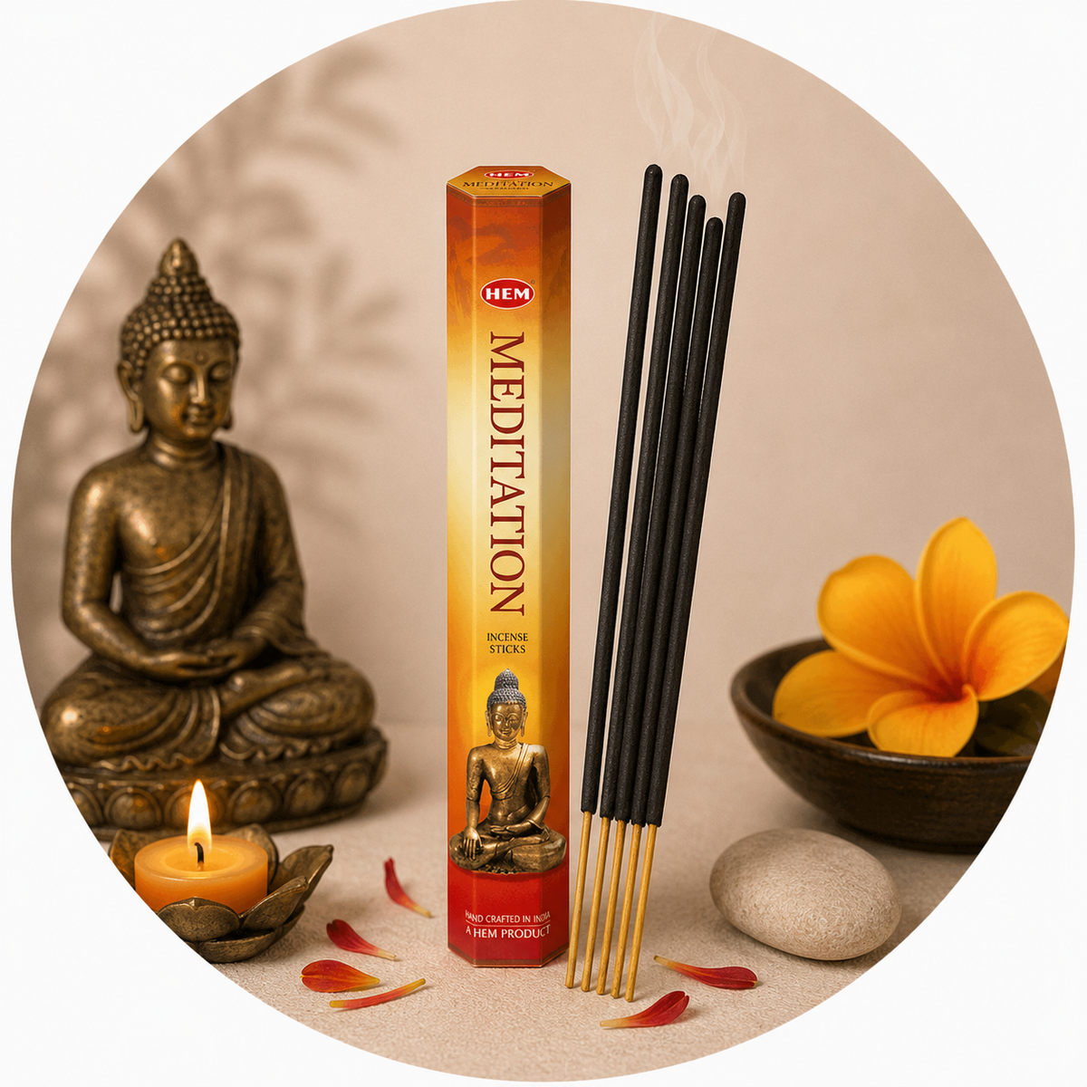 HEM INCENSO IN BASTONCINI - Meditation | Scopri su Clorophilla Shop